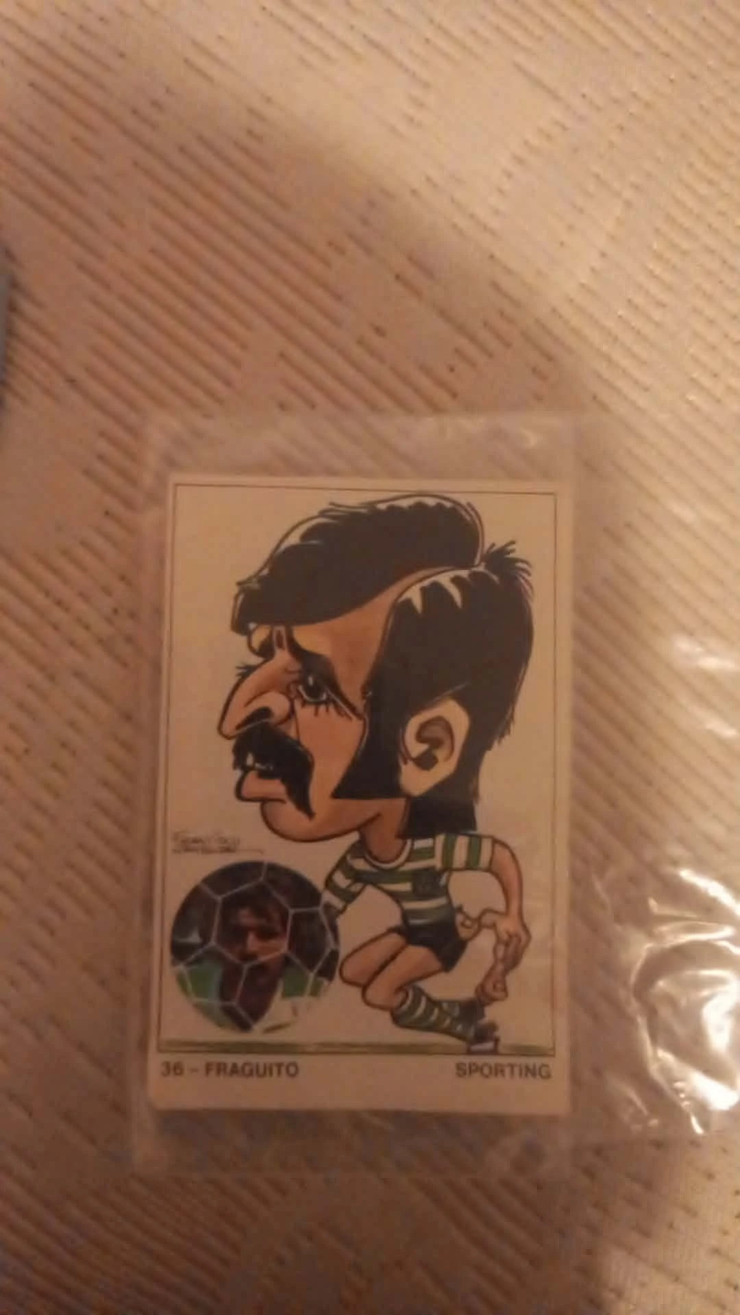 Cromo Nº 36 Fraguito - Sporting - Coleção Arte e Futebol (1979/80)